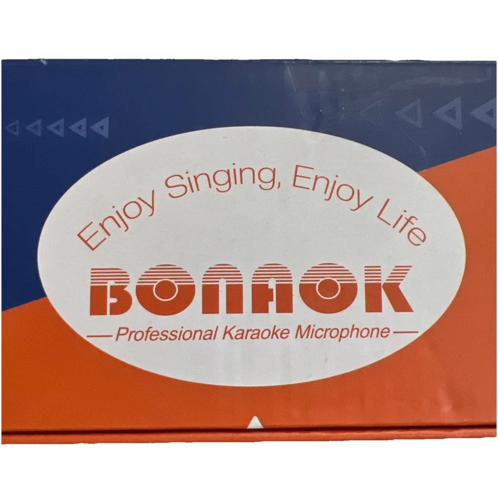 BONAOK‎ Wireless Bluetooth Karaoke Microphone Rose Gold